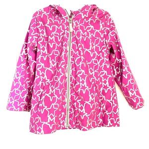 Toddler Girls 4T Purple and Silver Star Raincoat!
